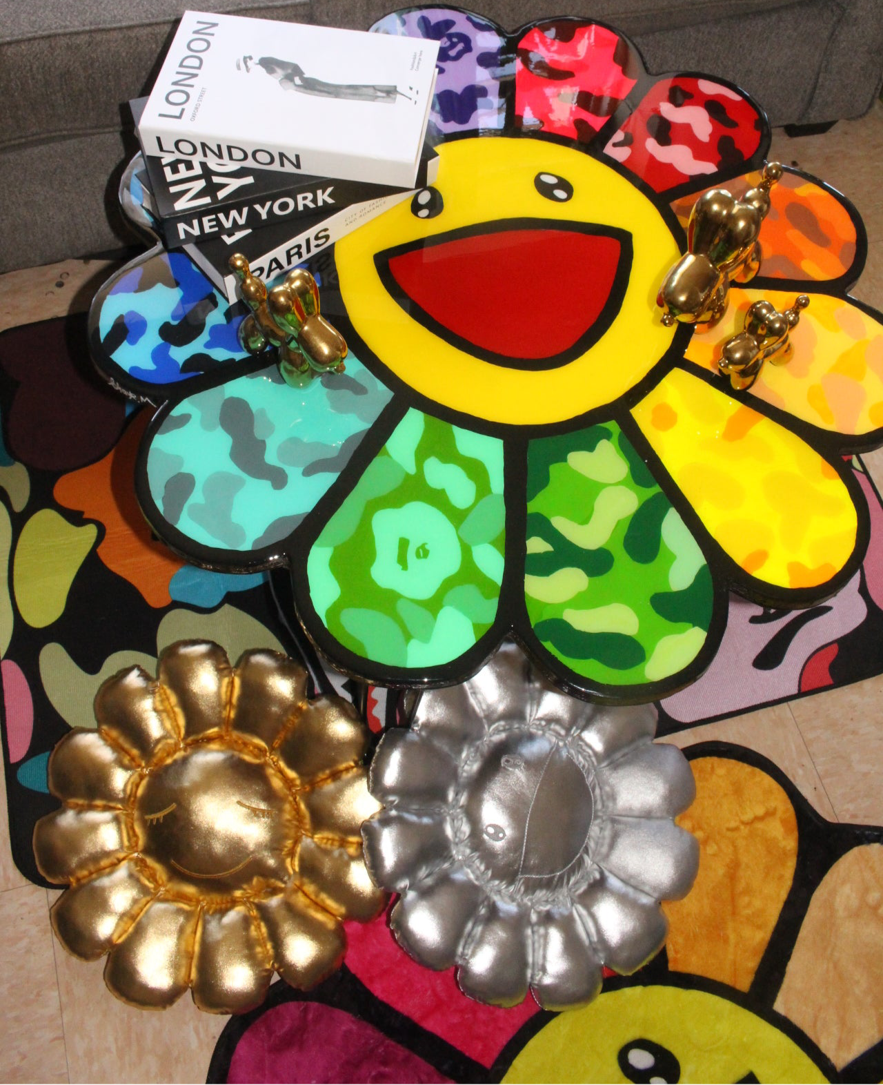Rainbow Bloom Coffee Table