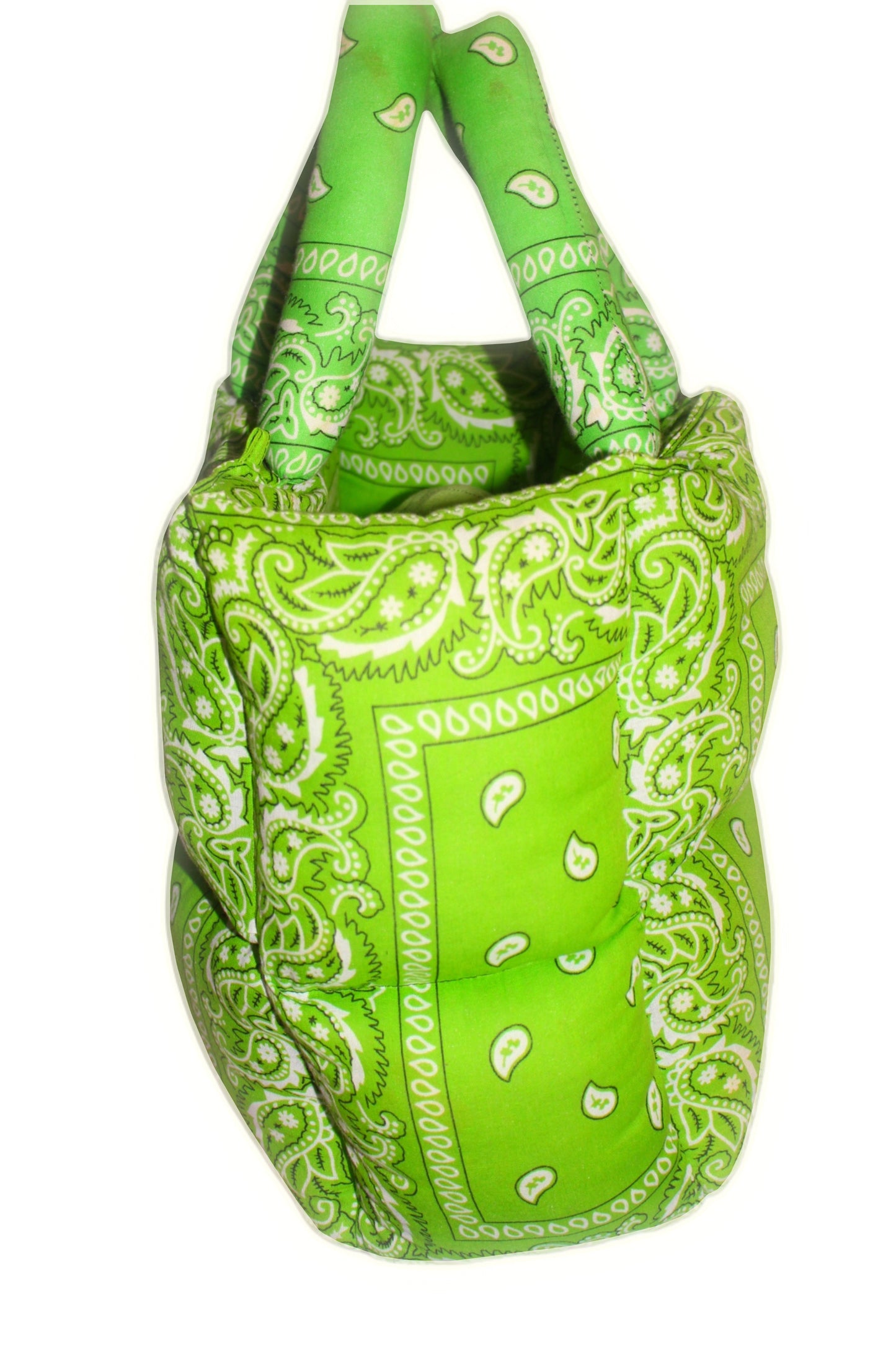 Green Apple Paisley Puffer