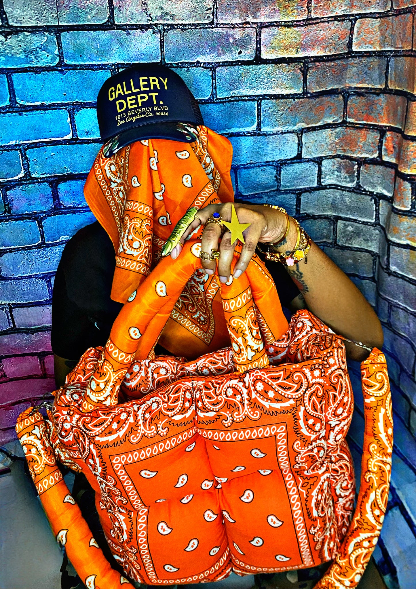 Sunset Plush Paisley Puffer