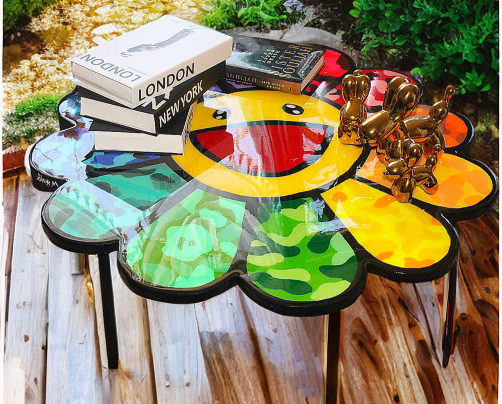 Rainbow Bloom Coffee Table