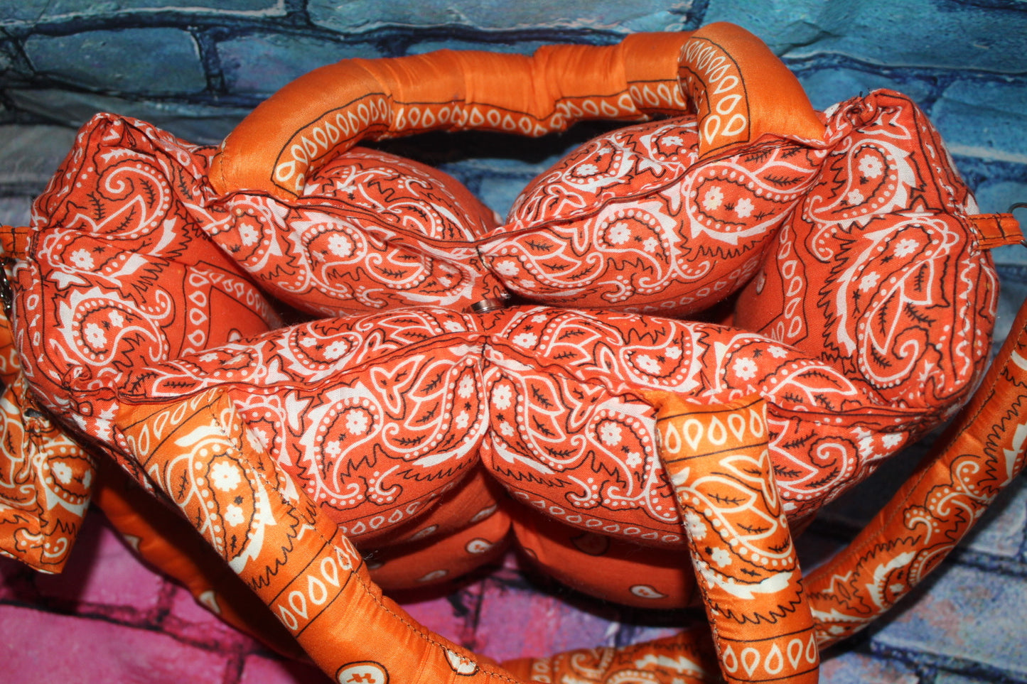 Sunset Plush Paisley Puffer