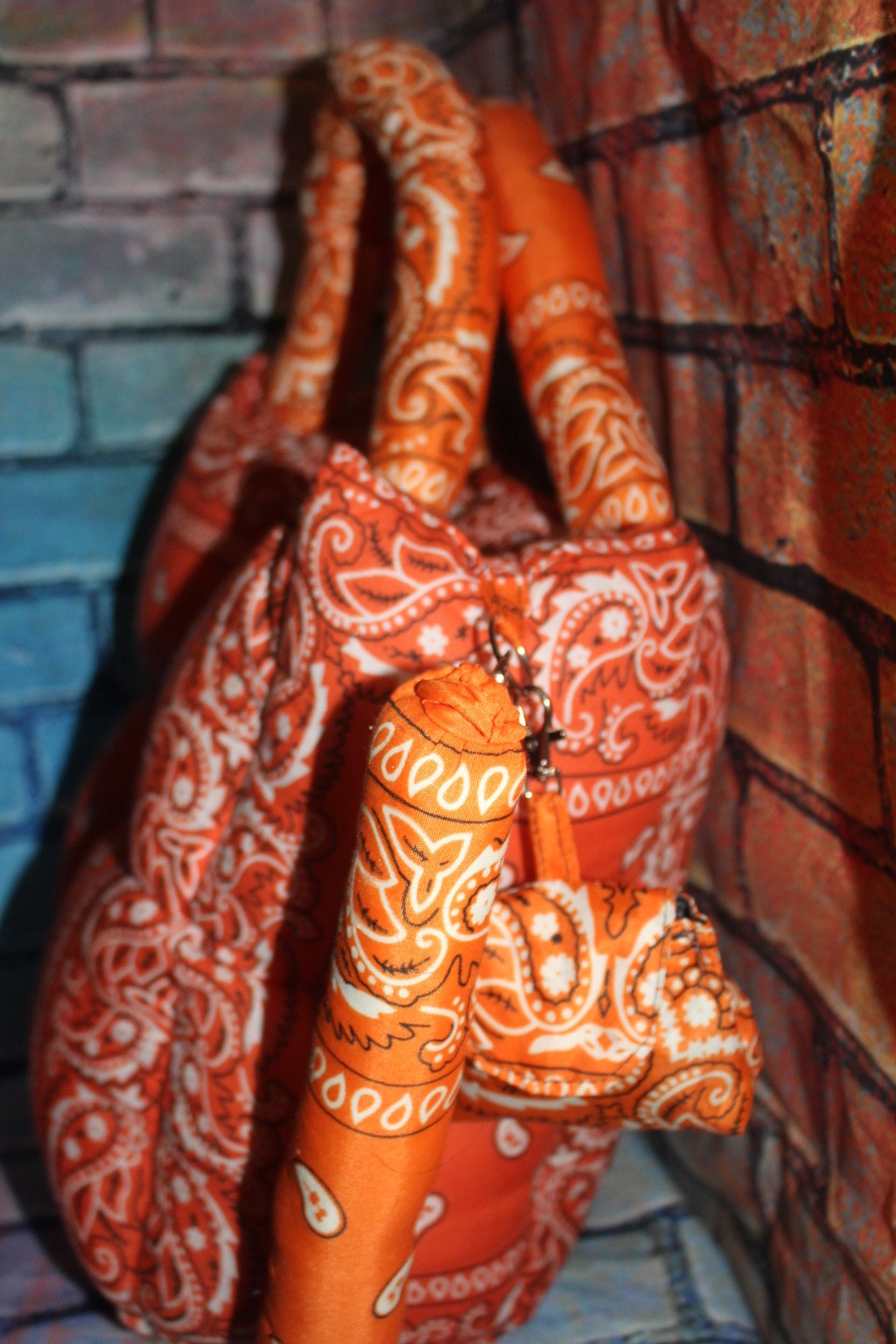 Sunset Plush Paisley Puffer