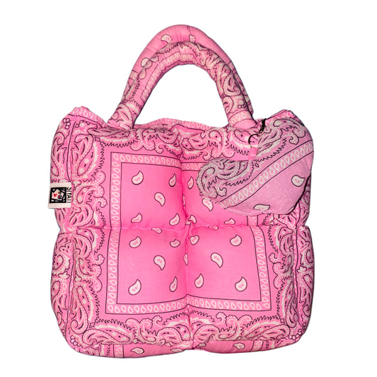 Pink Starburst Puffer Bag